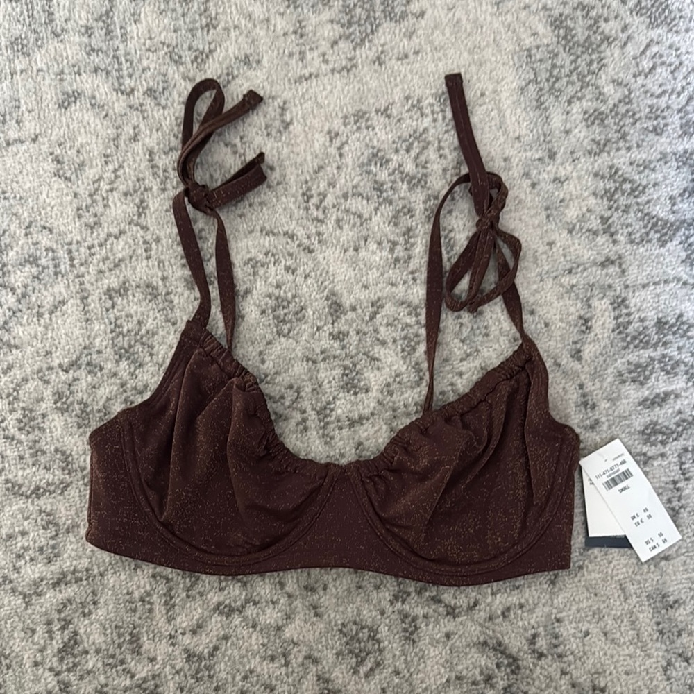 Abercrombie & Fitch Brown Bikini Top